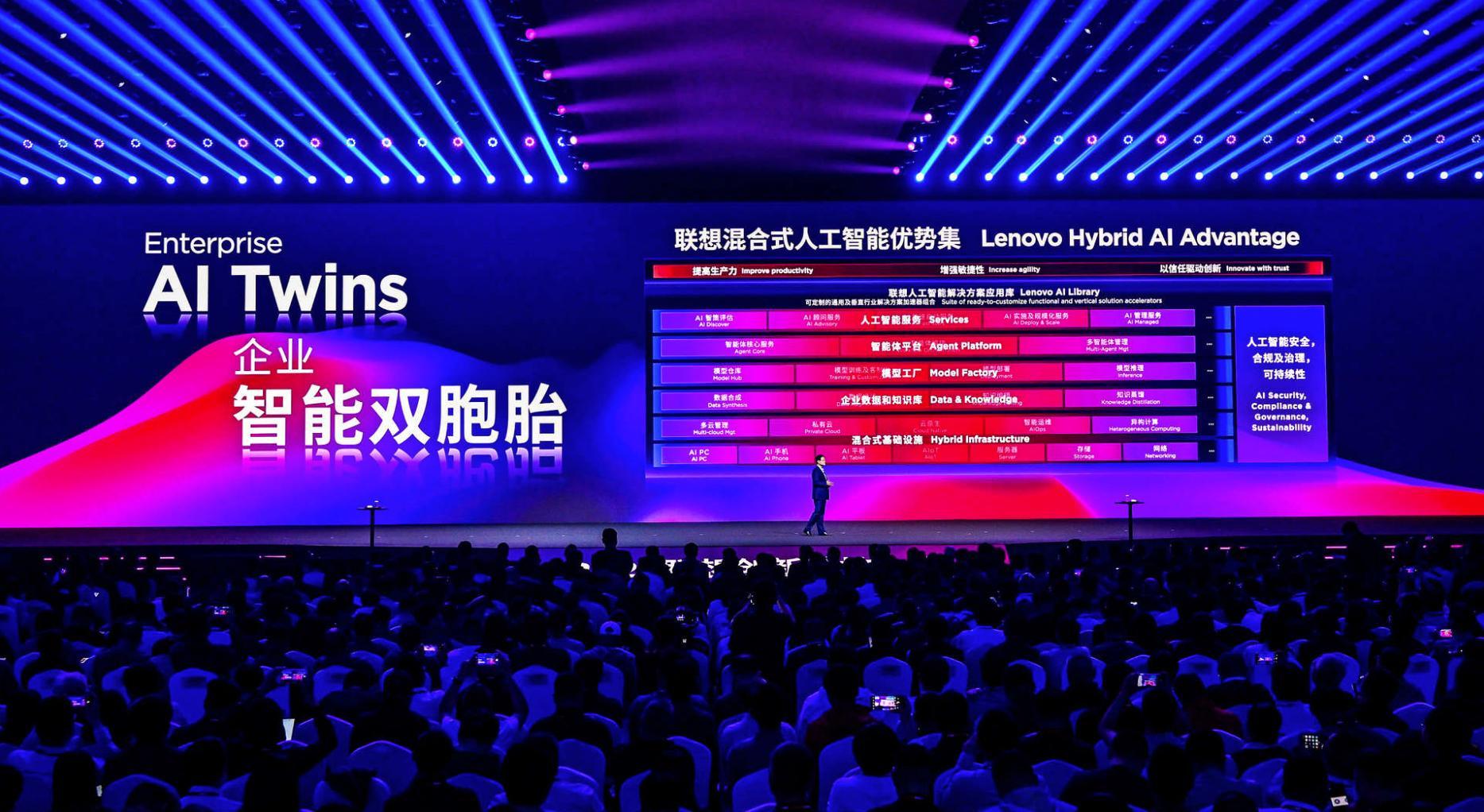 聯想發布超級智能體矩陣 開啟AI全面滲透人類生活新紀元